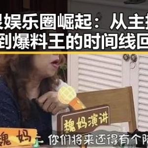 何炅娱乐圈崛起：从主持天才到爆料王的时间线回顾